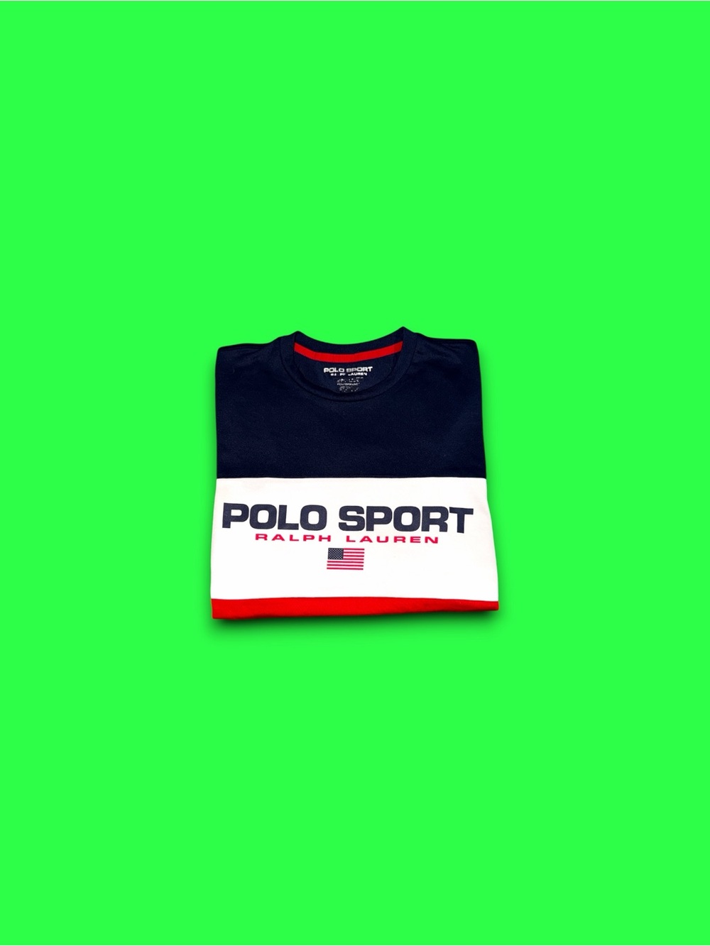 Ralph Lauren Polo sport performance shirt red white & blue men’s small